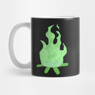 Green Starry Flame Mug